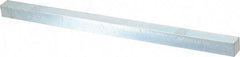 Made in USA - 12" Long, Zinc-Plated Oversized Key Stock - C1045 Steel - Apex Tool & Supply