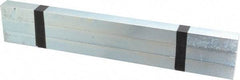 Made in USA - 12" Long, Zinc-Plated Oversized Key Stock - C1045 Steel - Apex Tool & Supply
