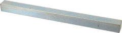 Made in USA - 12" Long, Zinc-Plated Oversized Key Stock - C1045 Steel - Apex Tool & Supply