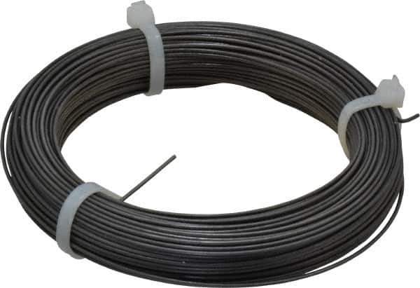 Value Collection - 23 Gage, 0.051 Inch Diameter x 144 Ft. Long, High Carbon Steel, Tempered Music Wire Coil - ASTM A228, 1 Lb. Shipping Weight - Apex Tool & Supply
