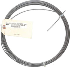 Value Collection - 34 Gage, 0.094 Inch Diameter x 43 Ft. Long, High Carbon Steel, Tempered Music Wire Coil - ASTM A228, 1 Lb. Shipping Weight - Apex Tool & Supply