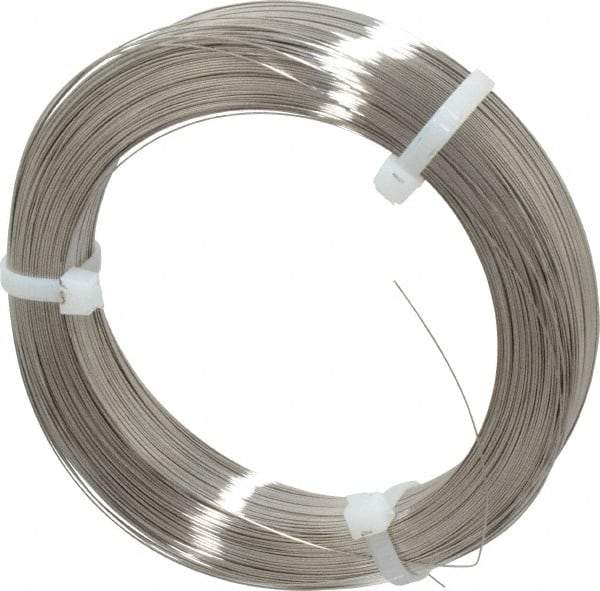 Value Collection - 7 Gage, 0.018 Inch Diameter x 1,157 Ft. Long, 302/304 Music Wire Coil - ASTM A580, 1 Lb. Shipping Weight - Apex Tool & Supply