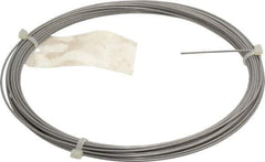 Value Collection - 30 Gage, 0.08 Inch Diameter x 59 Ft. Long, 302/304 Music Wire Coil - ASTM A580, 1 Lb. Shipping Weight - Apex Tool & Supply