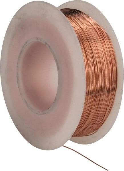 Made in USA - 28 Gage, 0.0126" Diameter x 498' Long, Bare, Copper Bus Bar Wire - Pure Copper (ASTM B3) - Apex Tool & Supply