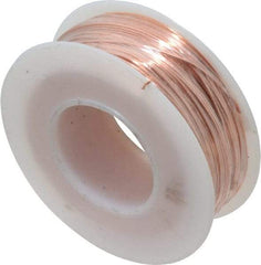 Made in USA - 24 Gage, 0.0201" Diameter x 198' Long, Bare, Copper Bus Bar Wire - Pure Copper (ASTM B3) - Apex Tool & Supply