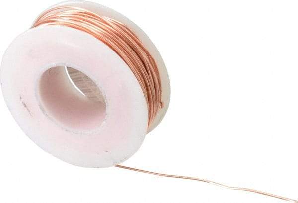 Made in USA - 20 Gage, 0.032" Diameter x 79' Long, Bare, Copper Bus Bar Wire - Pure Copper (ASTM B3) - Apex Tool & Supply