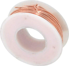 Made in USA - 18 Gage, 0.0403" Diameter x 50' Long, Bare, Copper Bus Bar Wire - Pure Copper (ASTM B3) - Apex Tool & Supply