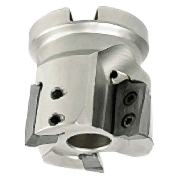 Iscar - 6 Inserts, 3" Cut Diam, 1" Arbor Diam, 0.827" Max Depth of Cut, Indexable Square-Shoulder Face Mill - 0/90° Lead Angle, 2" High, HP ADCR 2207.., HP ADCT 2207.., HP ADKT 2207.. Insert Compatibility, Series HP F90AT - Apex Tool & Supply