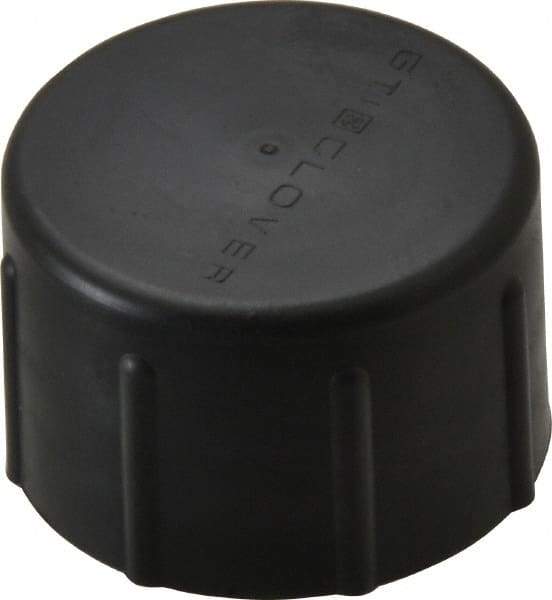 Caplugs - 1-1/4 NPT ID, Quick-Lock Cap - Polyethylene, Black - Apex Tool & Supply