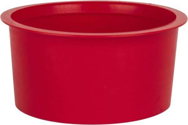 Caplugs - 1-1/2 NPT ID, Press Fit Cap - Polyethylene, Red - Apex Tool & Supply