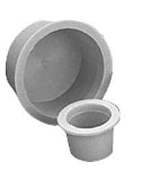Caplugs - 2-1/2 NPT ID, Press Fit Cap - Polyethylene, Red - Apex Tool & Supply