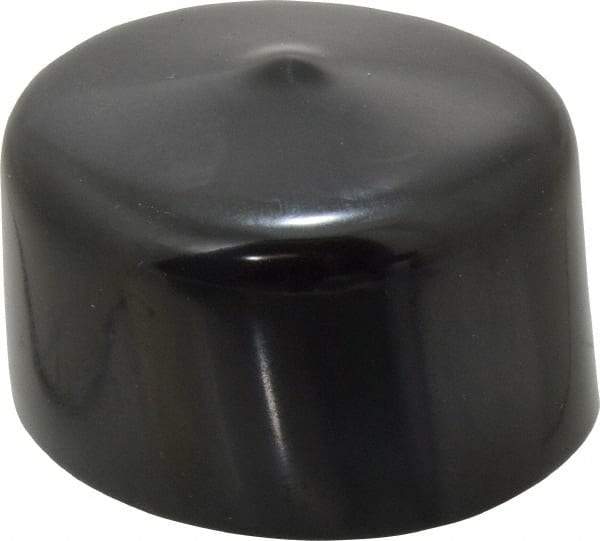 Caplugs - 1-5/8" ID, Stretchable Cap - 1" Long, Vinyl, Black - Apex Tool & Supply