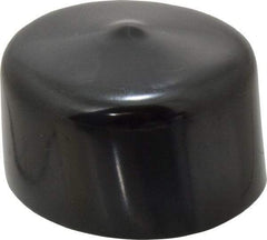 Caplugs - 1-5/8" ID, Stretchable Cap - 1" Long, Vinyl, Black - Apex Tool & Supply