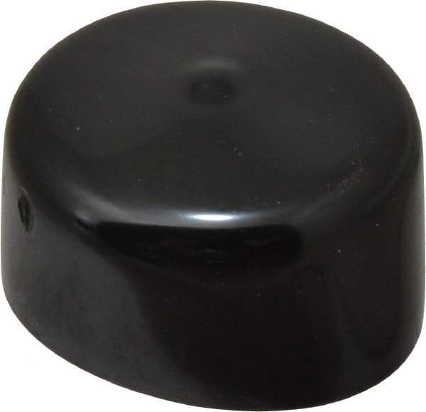 Caplugs - 1-11/16" ID, Stretchable Cap - 1" Long, Vinyl, Black - Apex Tool & Supply