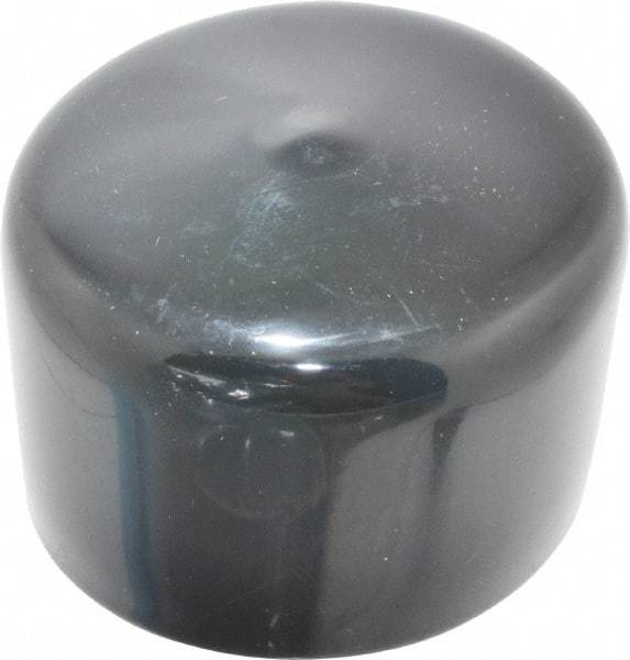 Caplugs - 1-3/4" ID, Stretchable Cap - 1" Long, Vinyl, Black - Apex Tool & Supply