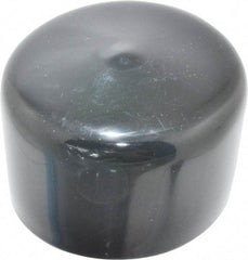 Caplugs - 1-3/4" ID, Stretchable Cap - 1" Long, Vinyl, Black - Apex Tool & Supply