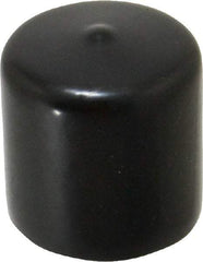Caplugs - 1-1/2" ID, Stretchable Cap - 1-1/2" Long, Vinyl, Black - Apex Tool & Supply