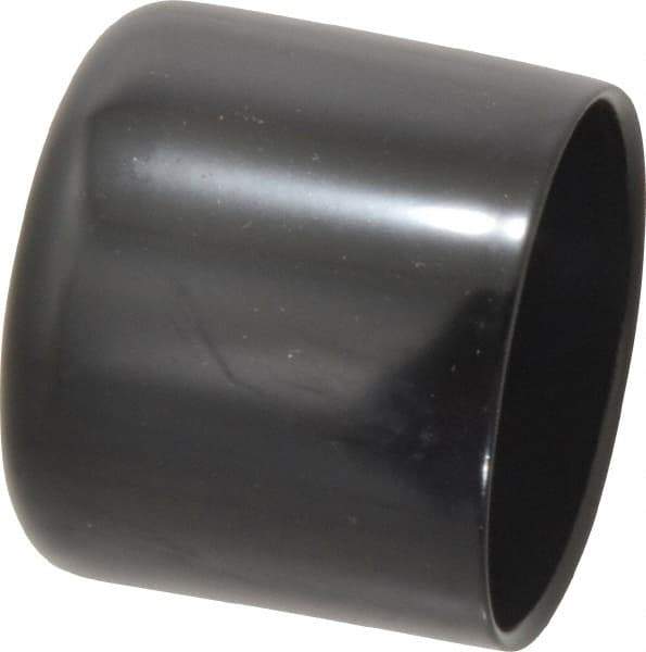 Caplugs - 1-3/4" ID, Stretchable Cap - 1-1/2" Long, Vinyl, Black - Apex Tool & Supply