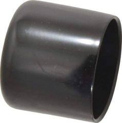 Caplugs - 1-3/4" ID, Stretchable Cap - 1-1/2" Long, Vinyl, Black - Apex Tool & Supply