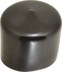 Caplugs - 2" ID, Stretchable Cap - 1-1/2" Long, Vinyl, Black - Apex Tool & Supply