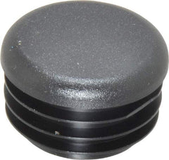 Caplugs - Round Head Plug - 1-1/8" OD, Polyethylene, Black - Apex Tool & Supply