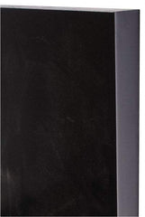 Made in USA - 1" Thick x 12" Wide x 1' Long, Polyurethane Sheet - Black, 80A Hardness - Apex Tool & Supply
