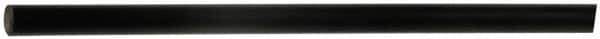 Made in USA - 4' Long, 1/4" Diam, Polyurethane Plastic Rod - 95A Hardness, Black - Apex Tool & Supply