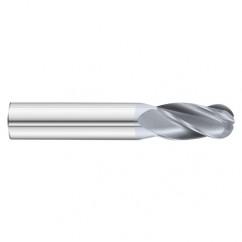 17/64 Dia. x 2-1/2 Overall Length 4-Flute Square End Solid Carbide SE End Mill-Round Shank-Center Cut-TiCN - Apex Tool & Supply
