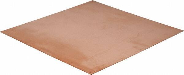 Value Collection - 0.032 Inch Thick x 12 Inch Square, Copper Sheet - Alloy 101 OFHC - Apex Tool & Supply