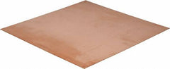 Value Collection - 0.032 Inch Thick x 12 Inch Square, Copper Sheet - Alloy 101 OFHC - Apex Tool & Supply