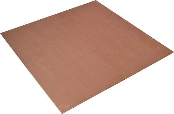 Value Collection - 0.064 Inch Thick x 12 Inch Square, Copper Sheet - Alloy 101 OFHC - Apex Tool & Supply