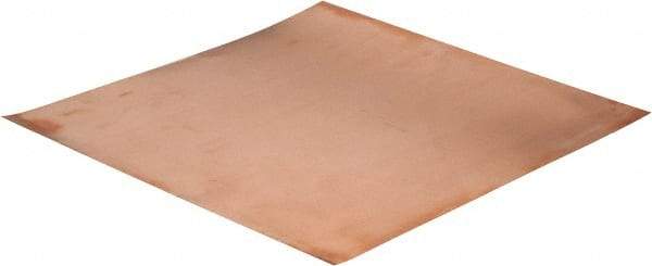 Value Collection - 0.01 Inch Thick x 12 Inch Square, Copper Sheet - Alloy 110 - Apex Tool & Supply