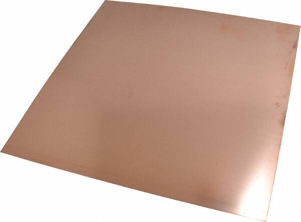 Value Collection - 0.016 Inch Thick x 12 Inch Square, Copper Sheet - Alloy 110 - Apex Tool & Supply