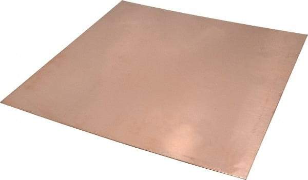 Value Collection - 0.043 Inch Thick x 12 Inch Square, Copper Sheet - Alloy 110 - Apex Tool & Supply