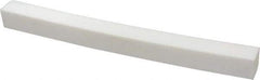 Made in USA - 1 Ft. Long x 1 Inch Wide x 1 Inch High, Virgin PTFE, Square Plastic Bar - White, +0.030 - 0.000 Tolerance - Apex Tool & Supply
