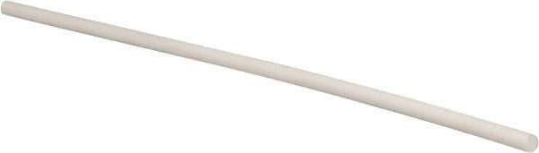 Made in USA - 4' Long, 3/8" Diam, PTFE (Glass-Filled) Plastic Rod - +0.003 Inch Length Tolerance - Apex Tool & Supply