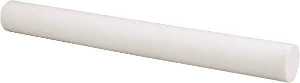 Made in USA - 1' Long, 1-1/4" Diam, PTFE (Glass-Filled) Plastic Rod - +0.005 Inch Length Tolerance - Apex Tool & Supply