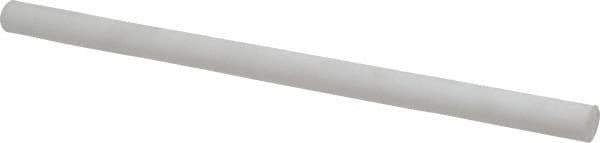 Made in USA - 1' Long, 5/8" Diam, PTFE (Mechanical Grade) Plastic Rod - +0.005 Tolerance - Apex Tool & Supply