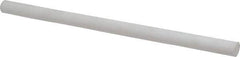 Made in USA - 1' Long, 5/8" Diam, PTFE (Mechanical Grade) Plastic Rod - +0.005 Tolerance - Apex Tool & Supply