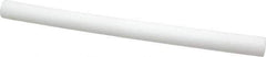 Made in USA - 1' Long, 7/8" Diam, PTFE (Mechanical Grade) Plastic Rod - +0.005 Tolerance - Apex Tool & Supply