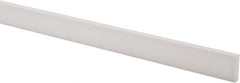 USA Sealing - 4' x 1/2" x 1/8" White PTFE (Virgin) Rectangular Bar - Apex Tool & Supply