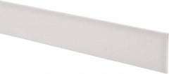 USA Sealing - 1' x 2" x 1/8" White PTFE (Virgin) Rectangular Bar - Apex Tool & Supply