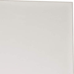 Made in USA - 1 Ft. Long x 4 Inch Wide x 1/8 Inch High, Virgin PTFE, Rectangular Plastic Bar - White, +/- 0.060 Tolerance - Apex Tool & Supply