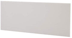 Made in USA - 2 Ft. Long x 4 Inch Wide x 1/8 Inch High, Virgin PTFE, Rectangular Plastic Bar - White, +/- 0.060 Tolerance - Apex Tool & Supply