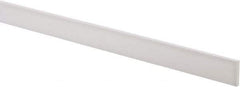 Made in USA - 3 Ft. Long x 1 Inch Wide x 3/16 Inch High, Virgin PTFE, Rectangular Plastic Bar - White, +/- 0.060 Tolerance - Apex Tool & Supply
