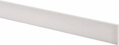 Made in USA - 1 Ft. Long x 1-1/2 Inch Wide x 3/16 Inch High, Virgin PTFE, Rectangular Plastic Bar - White, +/- 0.060 Tolerance - Apex Tool & Supply