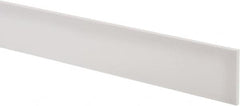 USA Sealing - 2' x 2" x 3/16" White PTFE (Virgin) Rectangular Bar - Apex Tool & Supply