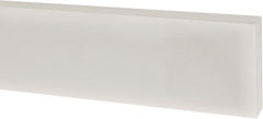 USA Sealing - 1' x 1" x 1/4" White PTFE (Virgin) Rectangular Bar - Apex Tool & Supply
