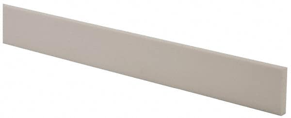 USA Sealing - 4' x 1-1/2" x 1/4" White PTFE (Virgin) Rectangular Bar - Apex Tool & Supply