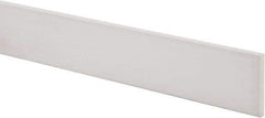Made in USA - 2 Ft. Long x 2 Inch Wide x 1/4 Inch High, Virgin PTFE, Rectangular Plastic Bar - White, +/- 0.060 Tolerance - Apex Tool & Supply